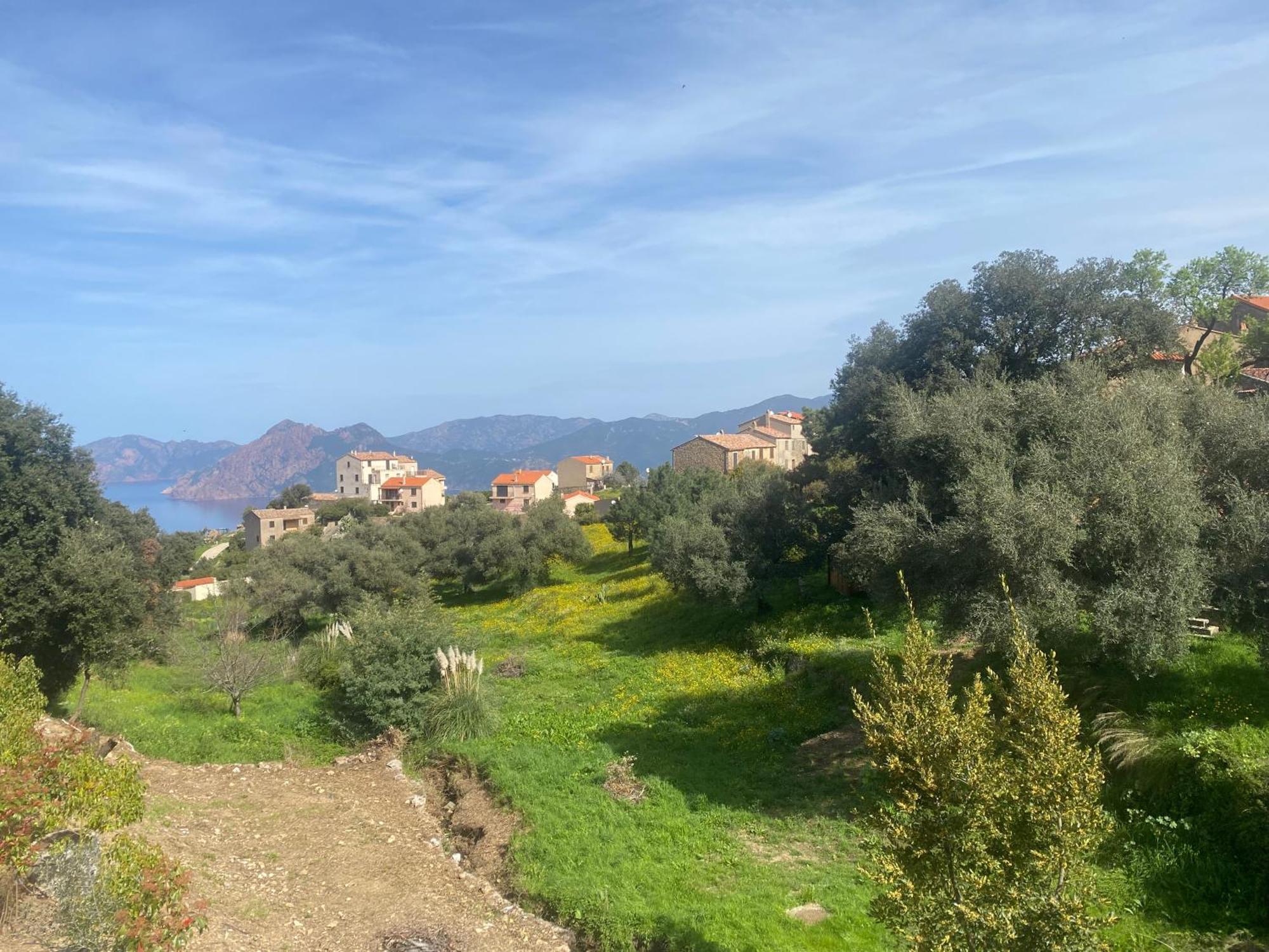 Piana - Vue Mer Et Village Extérieur photo